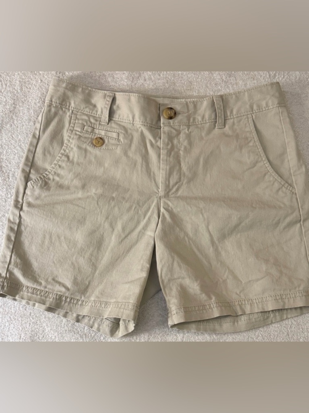 Dockers Khaki Casual Utility Cargo Shorts Mid-Rise Chino Preppy Hiking Outdoor